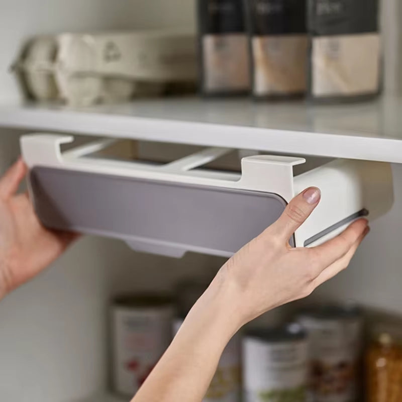 Self-Adhesive Kitchen Spice Rack – Wall-Mounted Storage Organizer for a Clutter-Free Kitchen